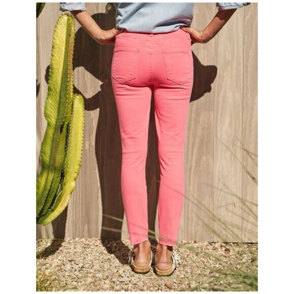 NEW Frank & Eileen Sligo Italian Performance Denim Skinny Jeans in Neon Pink 27 - Picture 4 of 11